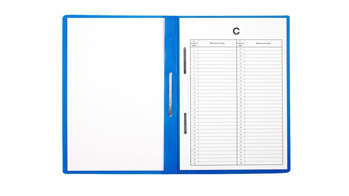 Hängemappe für persönliche Akten, A4, PVC, blaue Packung. 10 BIURFOL ST-23-03 BIURFOL
